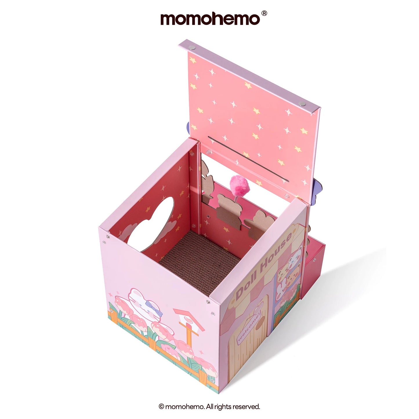 Tulip Arcade Cat House - Interactive Scratcher & Play Hideout