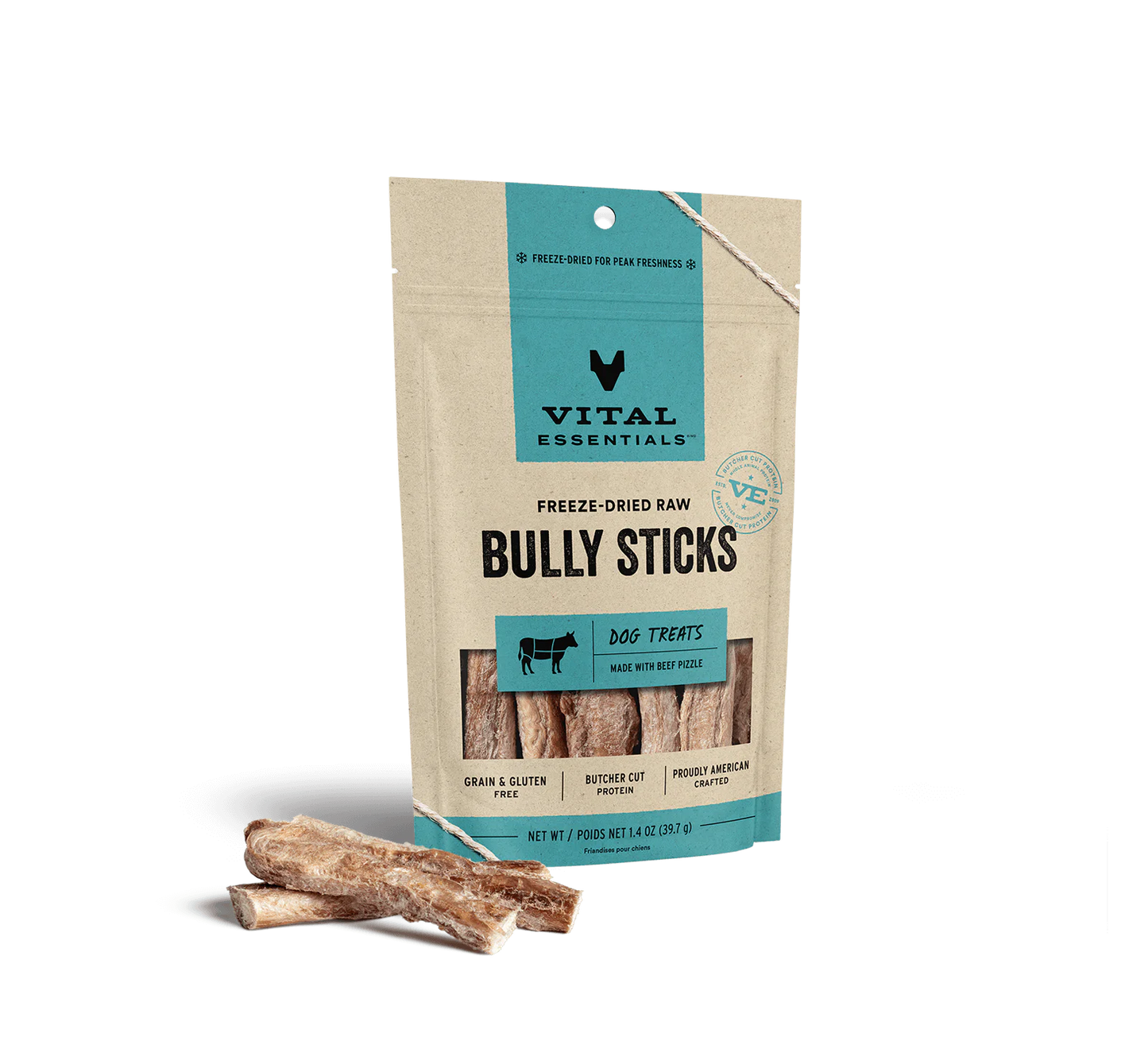 VE FDR Bully Sticks Dog Treats 1.4 oz