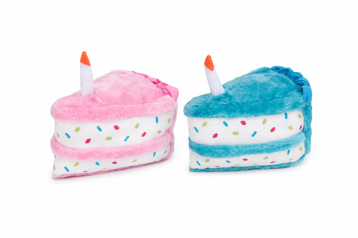 Zippy Paws Birthday Cake Pink/Blue