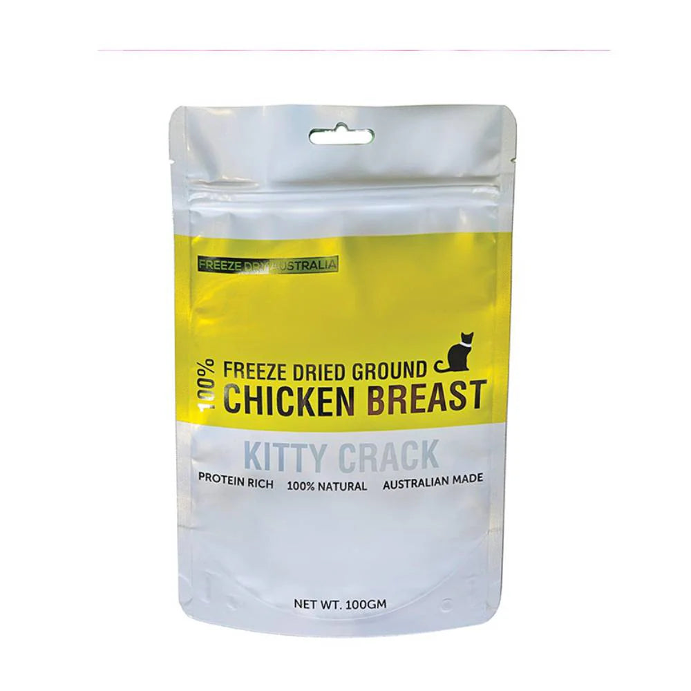 FDA FREEZE DRIED CHICKEN BREAST KITTY CRACK 100GM