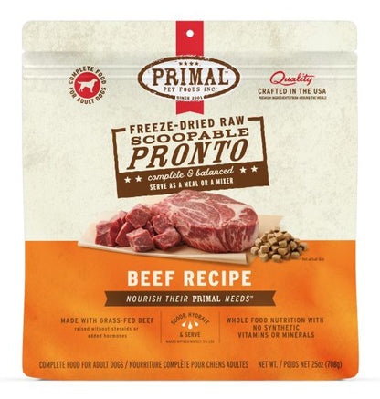 PRIMAL Freeze Dried Raw Pronto Beef Recipe DOG