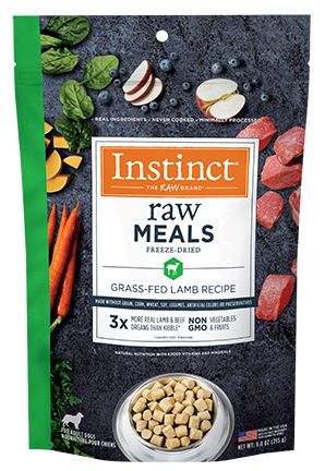 Instinct Raw Freeze Dried Meals Grass Fed Lamb Dog