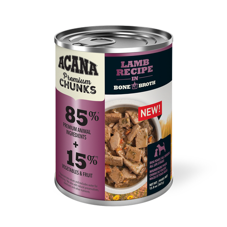 Acana Premium Chunks Lamb Recipe Dog Wet Food*3pk