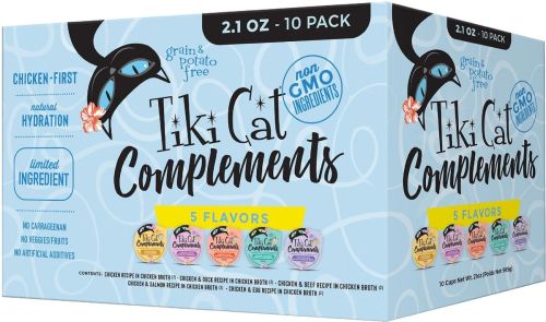 TIKI CAT® COMPLEMENTS VARIETY PACK WET CAT FOOD TOPPER 10 X 2.1OZ