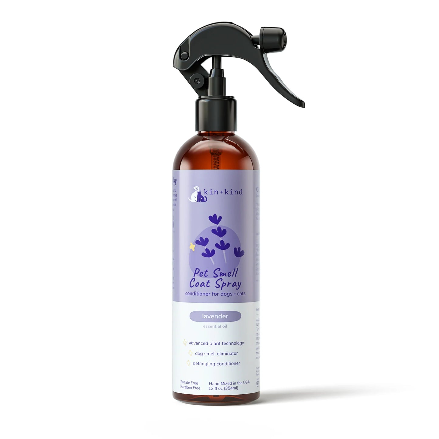 Kin+Kind Pet Coat Spray For Cats and Dogs - Lavender