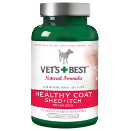 Vets Best Healthy Coat Shed And Itch Supplements Dog 50pk