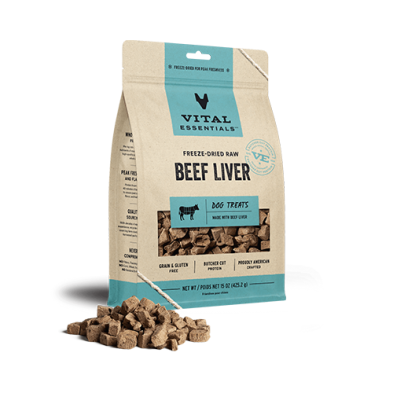 Vital Essentials® Freeze-Dried Raw Beef Liver Dog Treats