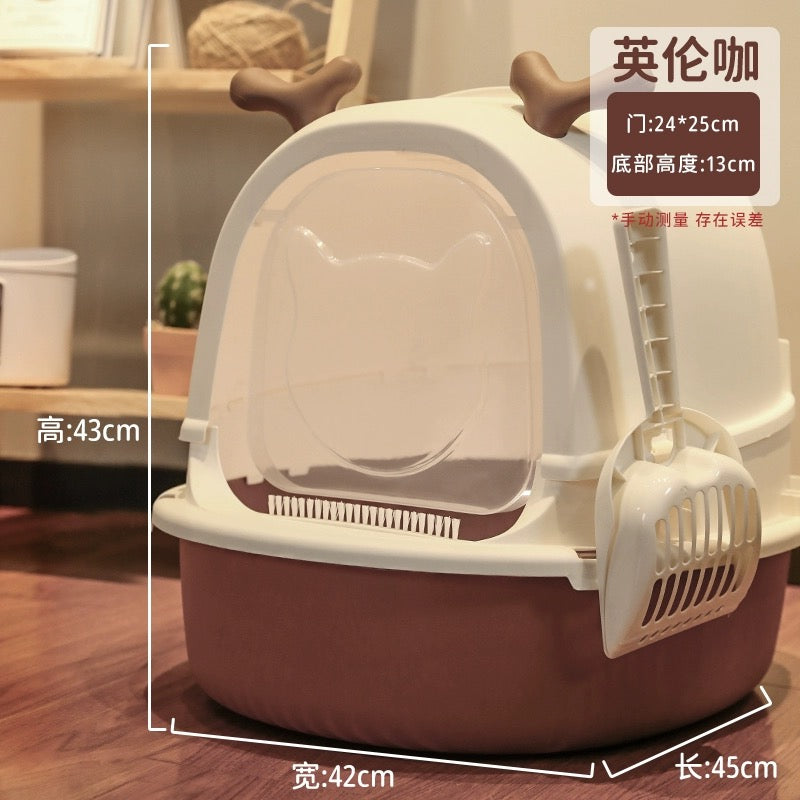 Deer cat litter box