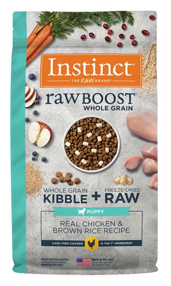 Instinct Raw Boost Whole Grain Real Chicken Brown Rice Puppy Dog