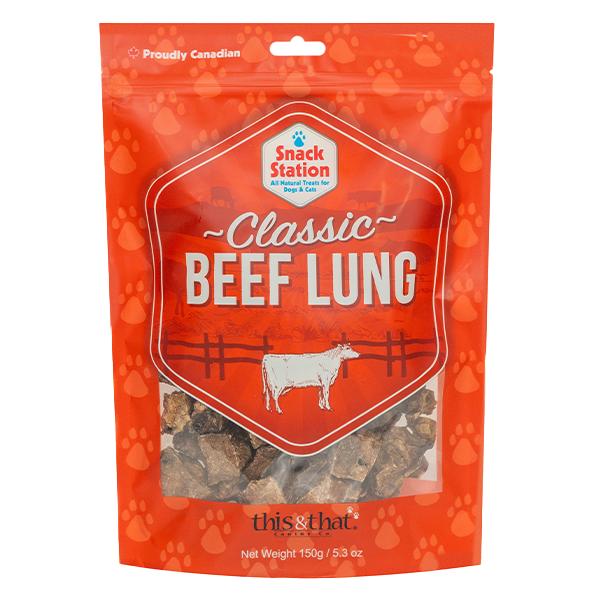 THIS & THAT® SNACK STATION BEEF LUNG TREAT FOR DOGS