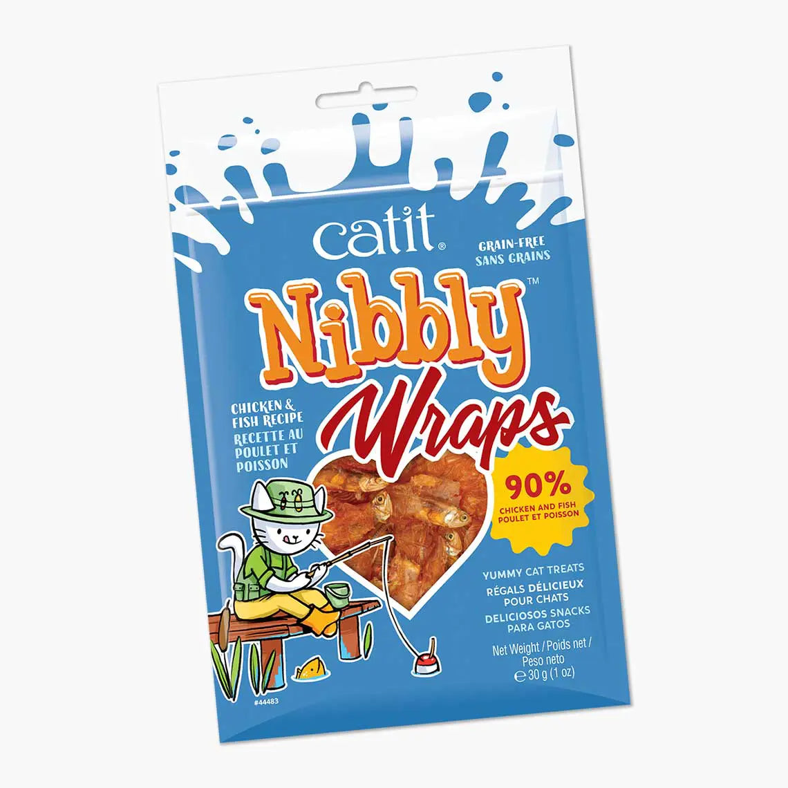 Catit Nibbly Wraps Chicken and Fish Recipe - 30 g