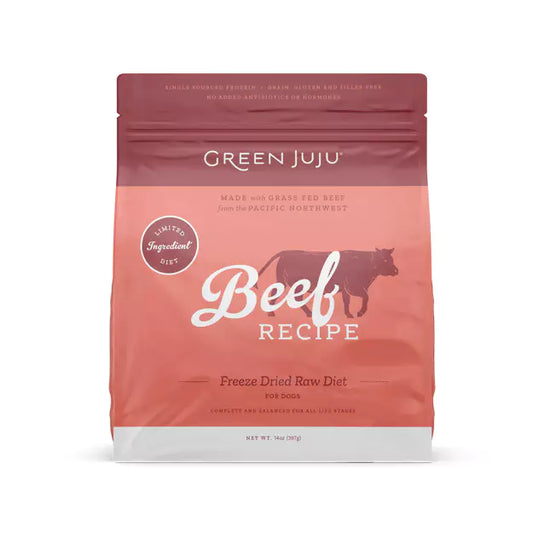 Green Juju Dog Freeze Dried Raw Beef 397g