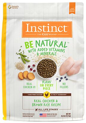 Instinct Be Natural Real Chicken And Brown Rice Dog 25lb