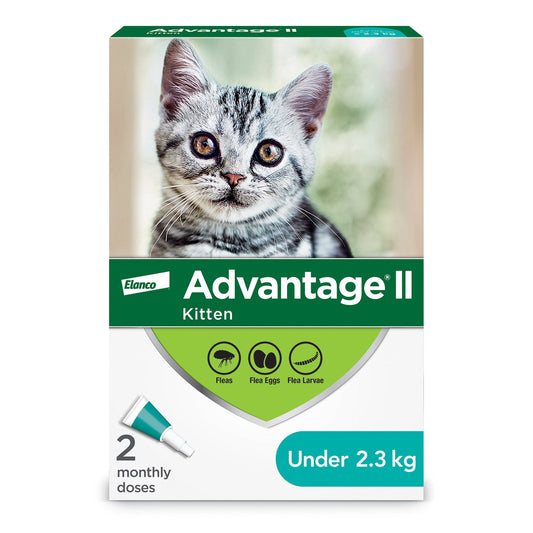 Advantage II - Cat, < 2.3kg kitten