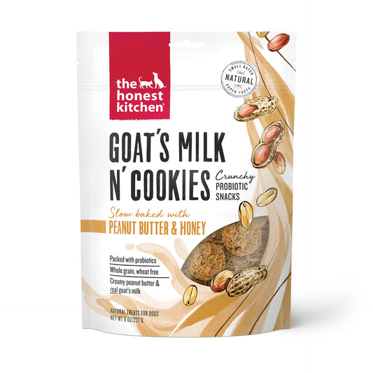 THE HONEST KITCHEN® GOAT'S MILK N' COOKIES PEANUT BUTTER & HONEY FOR DOGS 8 OZ