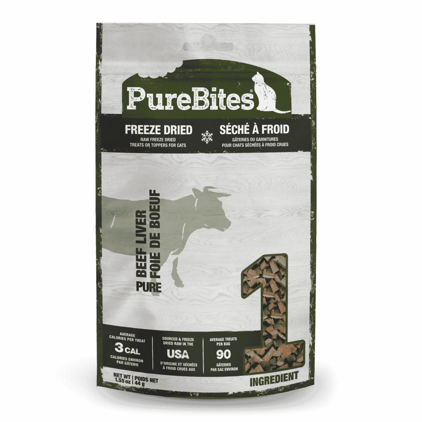 PUREBITES® BEEF LIVER FREEZE-DRIED CAT TREAT 44 GM