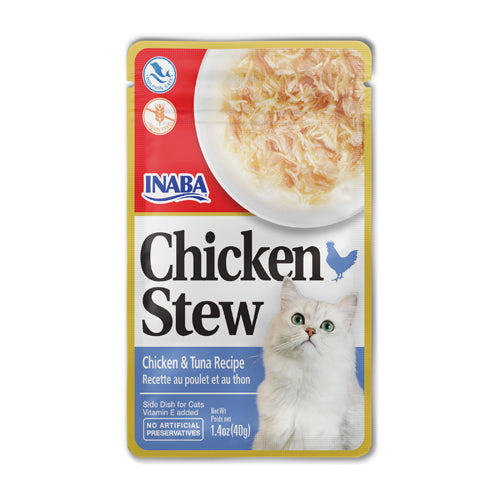 Inaba Cat Chicken Stew - Chicken & Tuna Recipe 40g - 3pk