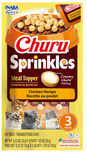 NEW! Inaba Churu Cat Sprinkles Meal Topper - Chicken Recipe