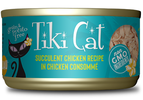 TIKI CAT® SUCCULENT CHICKEN RECIPE IN CHICKEN CONSOMMÉ WET CAT FOOD