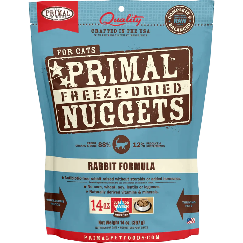 Primal Freeze Dried Rabbit Nuggets Cat