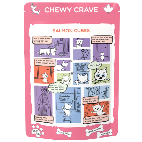 Chewy Crave Salmon Cubes 90g