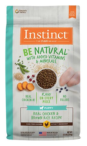 Instinct Be Natural Real Chicken And Brown Rice Puppy Dog 24lb