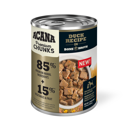 Acana Premium Chunks Duck Recipe Dog Wet Food*3pk