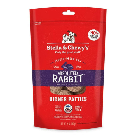 STELLA & CHEWY'S® ABSOLUTELY RABBIT DINNER PATTIES FREEZE-DRIED RAW DOG FOOD