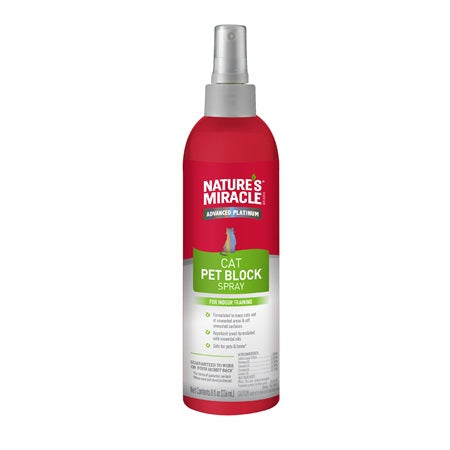 Nature's Miracle ADV PLAT CAT PET BLOCK SPRAY 8 oz