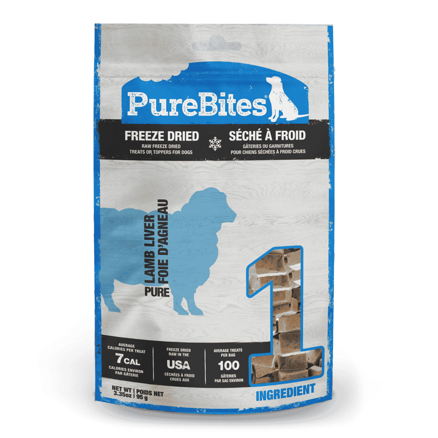 PUREBITES® NEW ZEALAND LAMB LIVER FREEZE-DRIED DOG TREAT