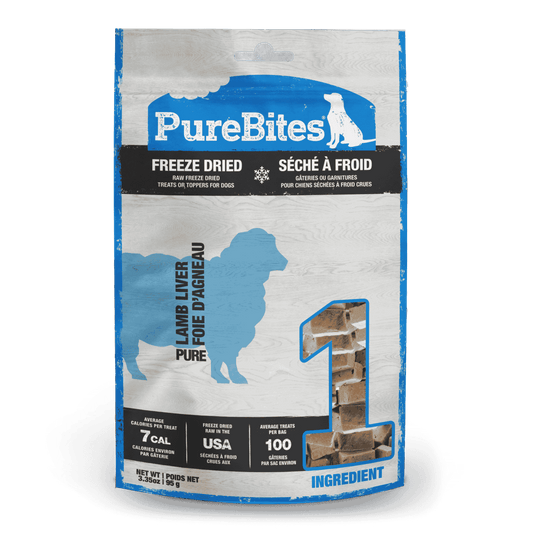 PUREBITES® NEW ZEALAND LAMB LIVER FREEZE-DRIED DOG TREAT