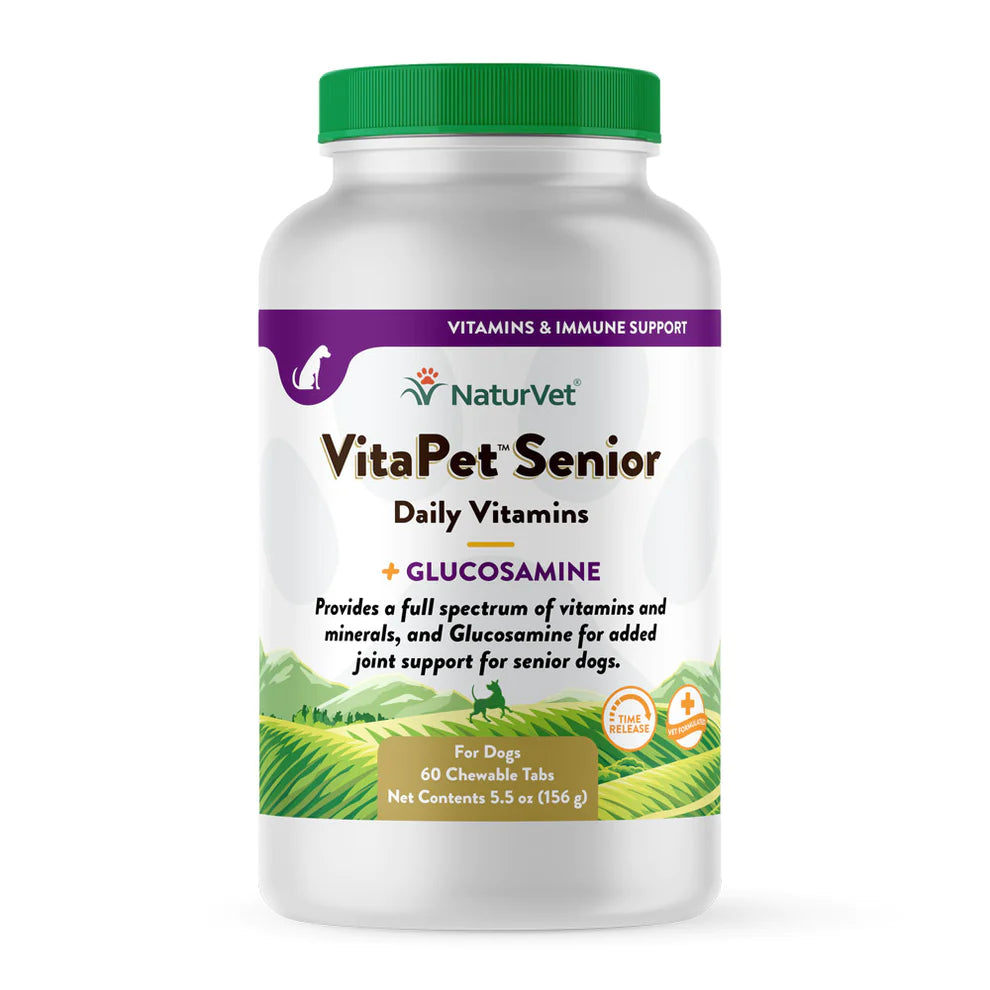 NATURVET® VITAPET™ SENIOR DAILY VITAMINS CHEWABLE TABLETS FOR DOGS