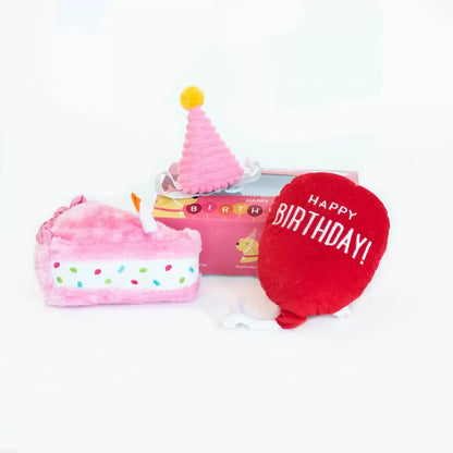 Zippy Paws Pink Birthday Box - 3pc