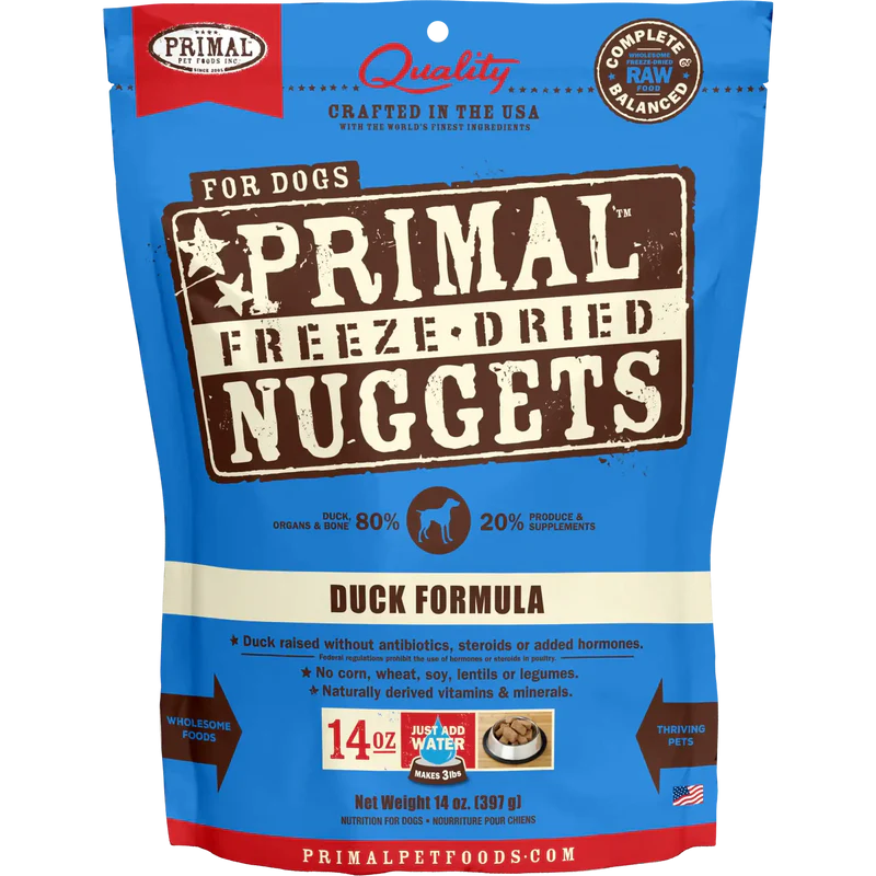 Primal Freeze Dried Duck Nuggets Dog