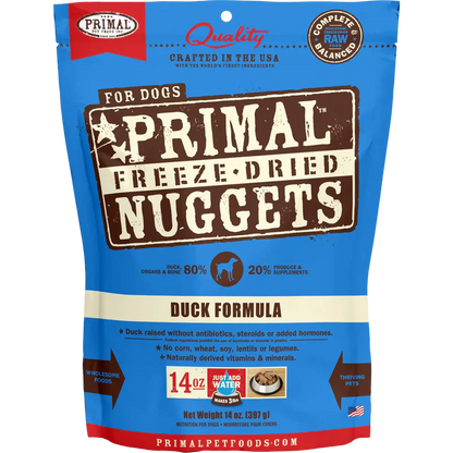 Primal Freeze Dried Duck Nuggets Dog