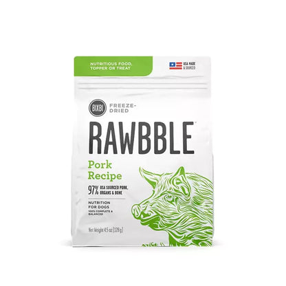 Bixbi Rawbble Dog Freeze Dried Pork