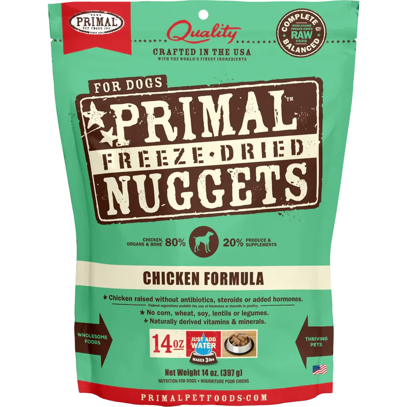 Primal Freeze Dried Chicken Nuggets Dog