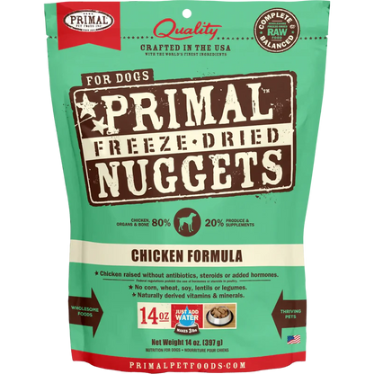 Primal Freeze Dried Chicken Nuggets Dog