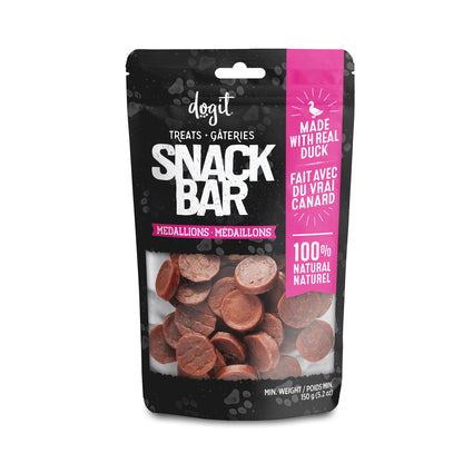 Dogit Snack Bar Treats - Duck Medallions - 150G