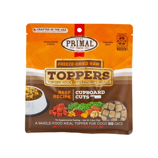 Primal Freeze Dried Beef Cupboard Cuts Topper Cat-Dog