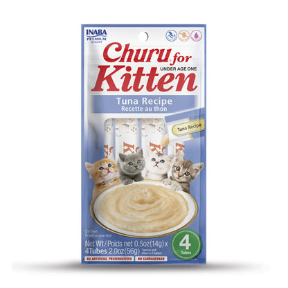 Inaba Cat Churu - Kitten - Chicken/Tuna Recipe 56g - 3pk