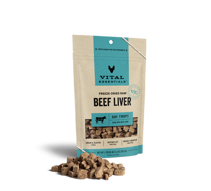 Vital Essentials® Freeze-Dried Raw Beef Liver Dog Treats