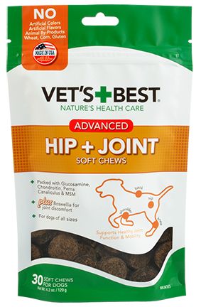 Vets Best Advanced Hip And Joint Soft Chews Dog 30pc