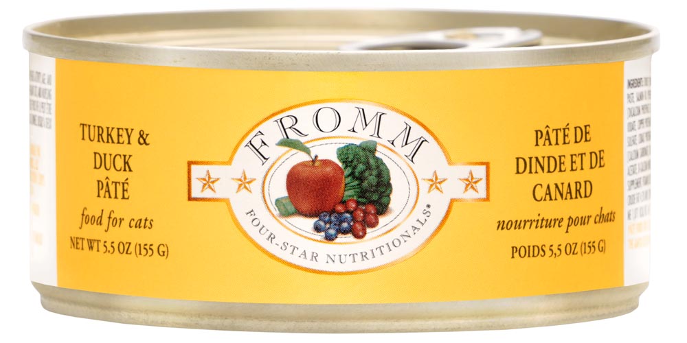 FROMM® FOUR STAR NUTRITIONALS® TURKEY & DUCK PÂTÉ WET CAT FOOD 5.5 OZ