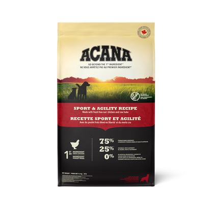 Acana Sport & Agility Recipe Adult Dog Food 11.4KG