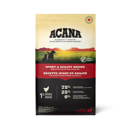 Acana Sport & Agility Recipe Adult Dog Food 11.4KG