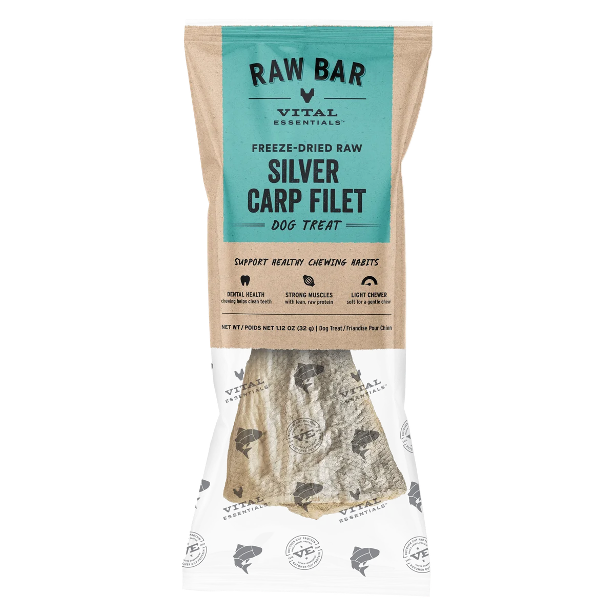 Vital Essentials® RAW BAR Freeze-Dried Raw Silver Carp Filet Dog Snacks