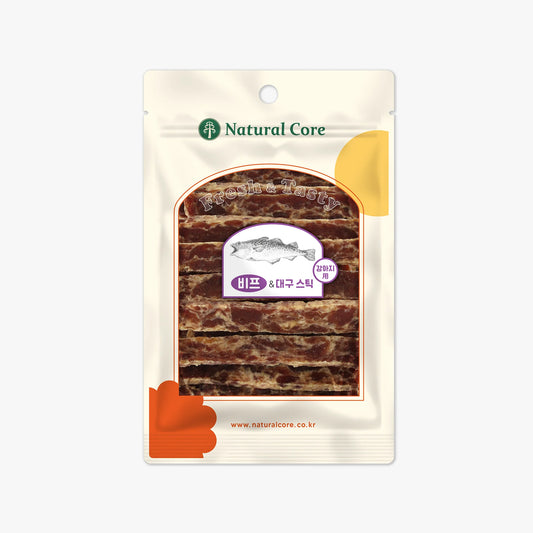 Natural Core Beef & Cod Jerky 90g