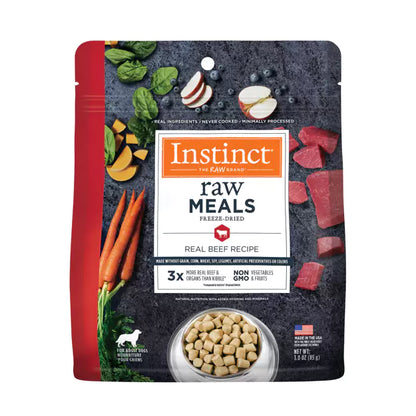 Instinct Freeze-Dried Raw Meals Grain-Free Dog Food Real Beef Recipe