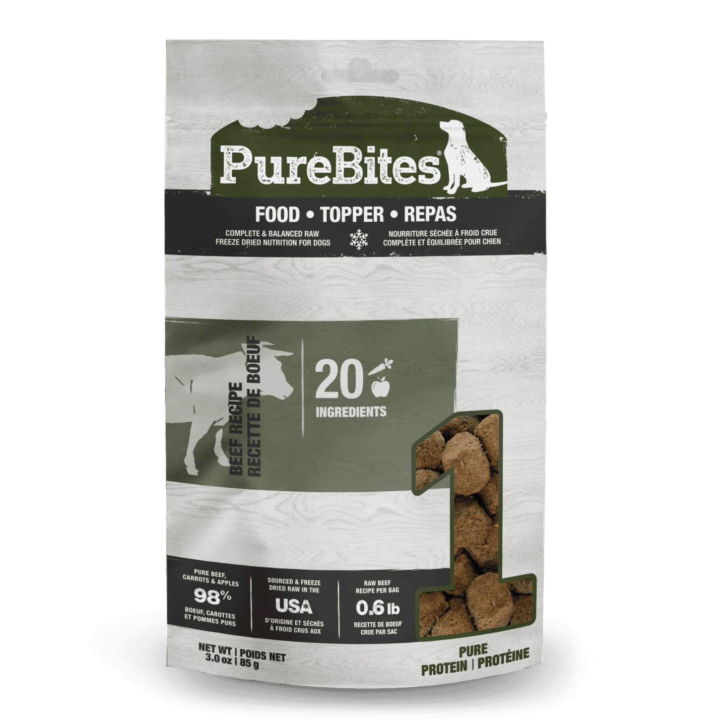 PUREBITES® BEEF RECIPE DOG FOOD TOPPER